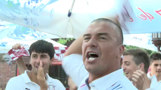 EXCLUSIV Imagini SENZATIONALE cu Pancu: Rapid! Rapid! Lupta daca ne iubesti! Ce a scandat dupa ce a aflat ca trebuie sa joace baraj cu Chiajna! VIDEO