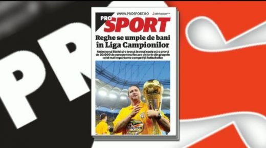 Luni in ProSport: Suma COLOSALA incasate de Reghecampf in Liga Campionilor!