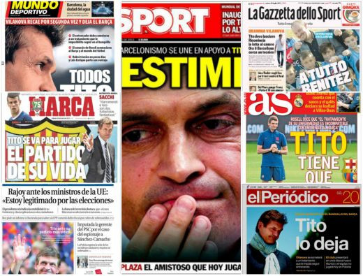 ANIMO TITO | Scrisoare emotionanta de adio a lui Tito pentru fanii Barcei: 