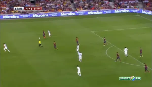 Prima faza geniala a lui Neymar la Barcelona! Pasa de gol care a smuls aplauzele intregului stadion! VIDEO