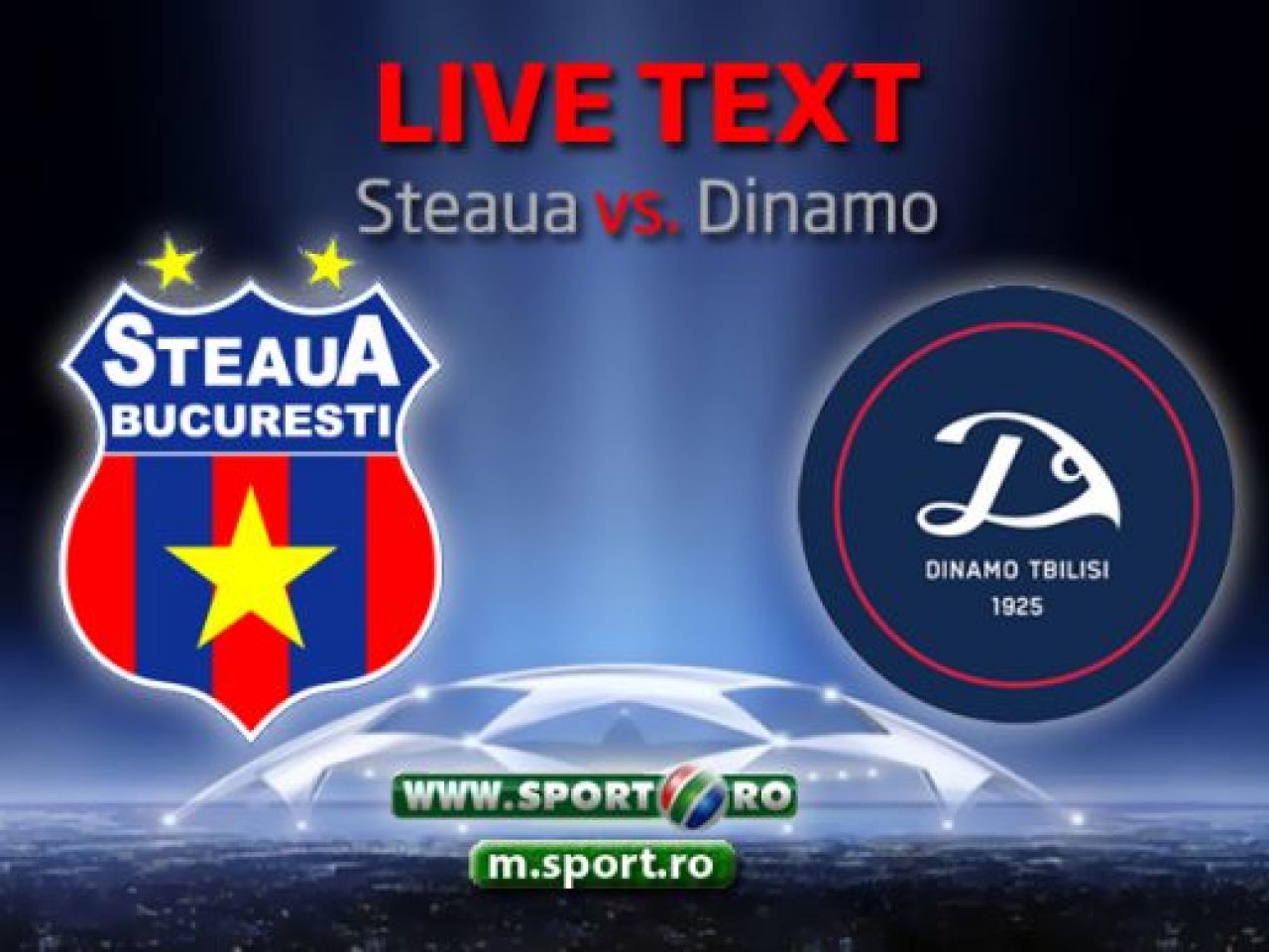 Steaua e in Play OFF! Stelistii s-au chinuit in repriza a doua insa merg mai departe spre Grupele UCL! Vezi toate fazele din Steaua 1-1 Dinamo Tbilisi:_1