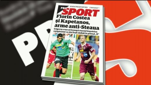 Citeste joi in ProSport! CFR o ataca pe Steaua cu oamenii ei! Care e planul clujenilor:
