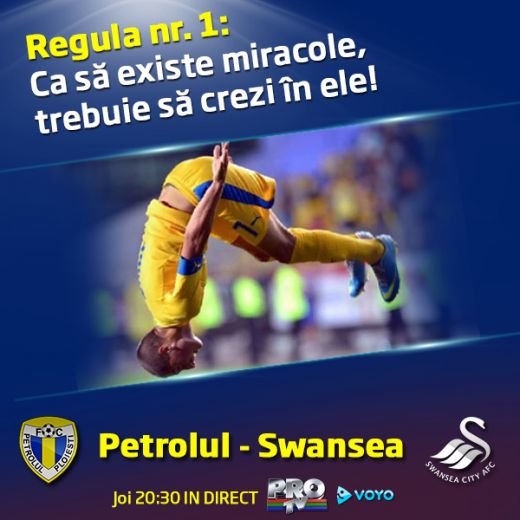 Regula numarul 1: Ca sa existe miracole, trebuie sa CREZI in ele! 15.000 de motive sa jucam fotbal pana in ultima secunda:&nbsp;