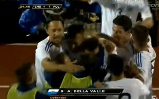 San Marino a inscris primul gol dupa o pauza de 5 ani! Reactia DEMENTA a jucatorilor :)) VIDEO