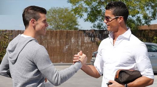 O imagine de 200.000.000 de euro! Bale l-a primit pe Cristiano Ronaldo la baza de la Valdebeba FOTO