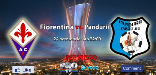 VIDEO Inceput excelent, final de COSMAR! Fiorentina 3-0 Pandurii! Eric si Ungurusan au ratat incredibil, Joaquin si Cuadrado au facut show! Vezi aici rezumatul
