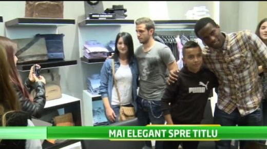 Steaua vrea sa devina cea mai ELEGANTA echipa din lume! Vedetele echipei s-au intalnit cu fanii la un magazin de haine! VIDEO: