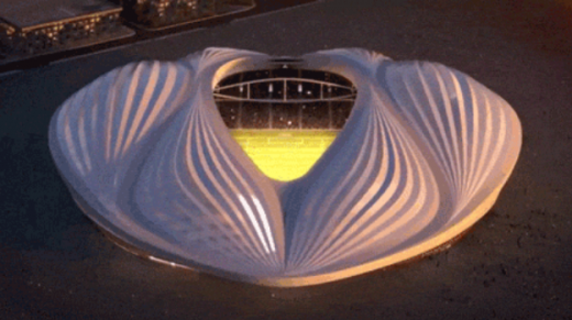 VIDEO Arata ca o ...! Qatar a dezvaluit primul stadion pentru Cupa Mondiala din 2022! Pentru el au murit mii de oameni! Vezi cum arata:
