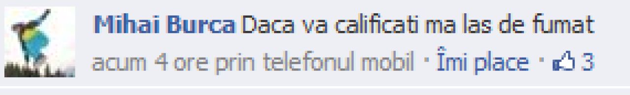 Ce ai fi in stare sa faci daca ne calificam la Mondial?