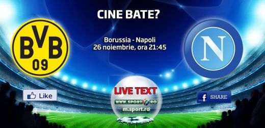 Borussia Dortmund 3-1 Napoli! Vicecampioana Europei castiga meciul CAPITAL pentru primavara Ligii! Doar o minune o mai duce pe Napoli in optimi_1