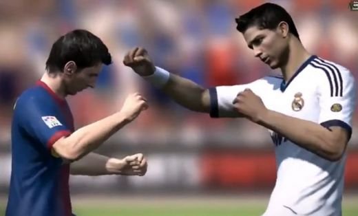 BATAIE pe teren intre Messi si Cristiano Ronaldo! Asta-i clipul anului in FIFA 14 :) Cine a castigat razboiul pumnilor: Video