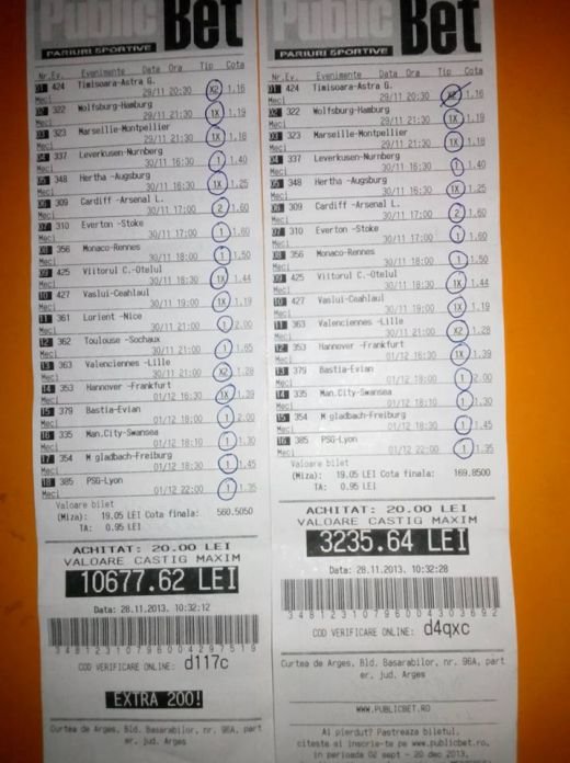Bilet FENOMENAL la pariuri! Un roman isi poate lua CONCEDIU dupa etapa asta! Cati bani a scos cu doar 20 de lei: