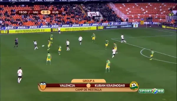 VIDEO A inscris dintr-un unghi imposibil! Valencia a lasat-o acasa pe Kuban dupa 1-1 pe Mestalla! Vezi rezumat: