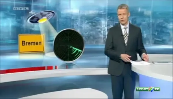 ALERTA in Germania! Un OZN a aparut deaspra stadionului lui Werder Bremen: Avea lumini puternice si era extrem de silentios! Momentul incredibil a fost filmata de oameni: VIDEO
