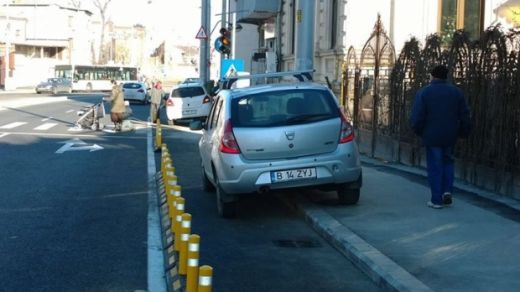 ESEC TOTAL! Ce s-a intamplat cu prima banda dedicata biciclistilor din Bucuresti! FOTO_2