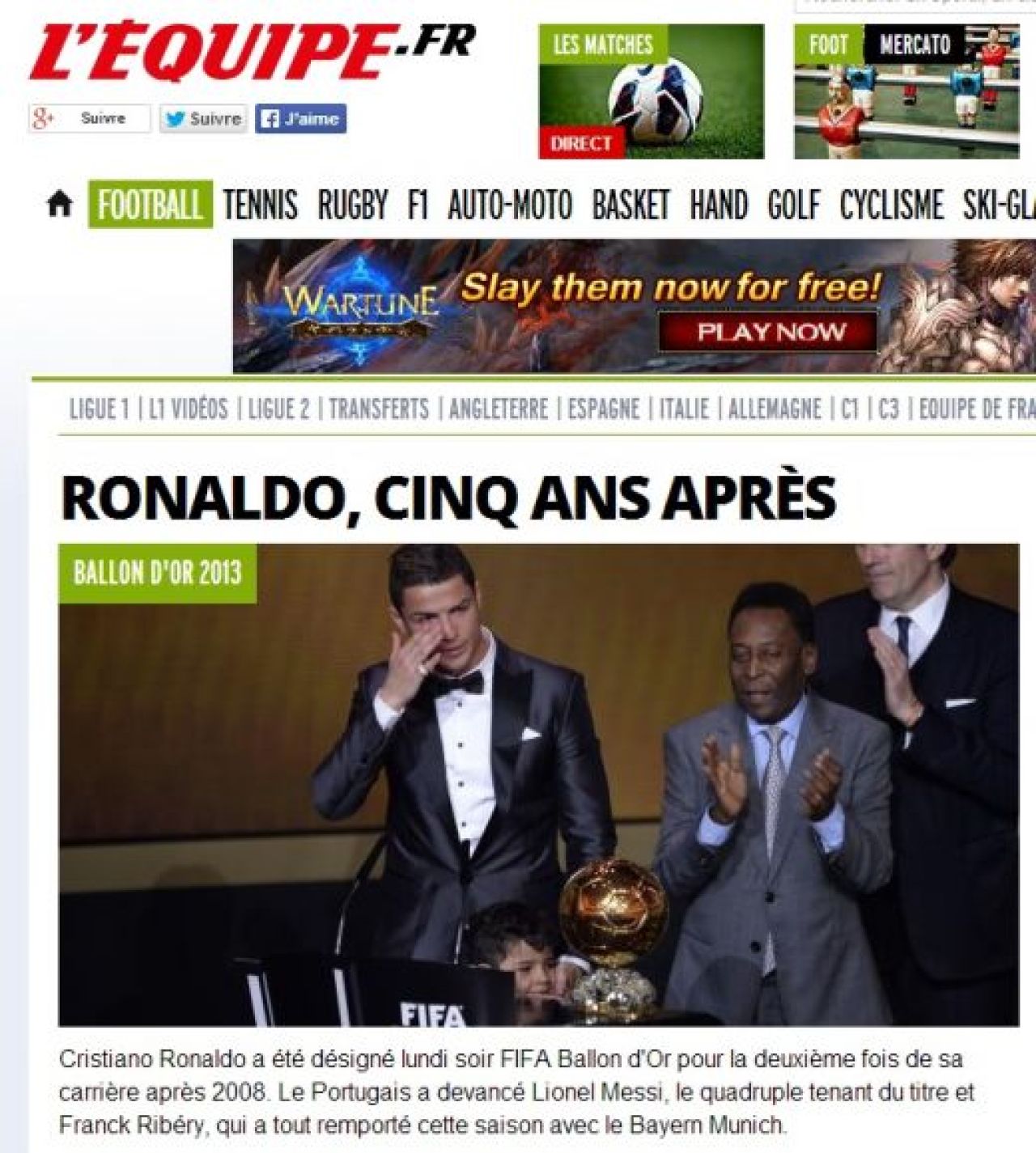 CR7 e IDOL!