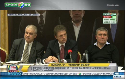 Popescu si-a prezentat echipa si programul pentru FRF: 8 centre regionale, 42 de scouteri in toata tara, o noua competitie! Hagi: 