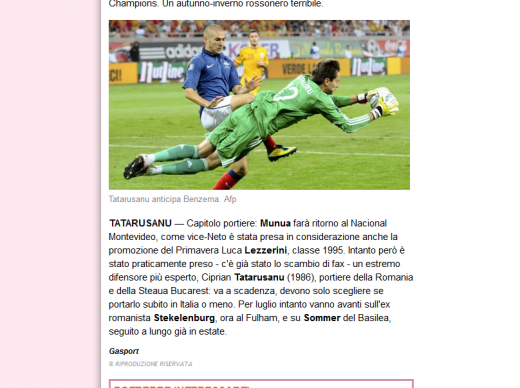OFICIAL! Tatarusanu pleaca in Serie A! Anuntul facut de italieni in urma cu cateva minute_2