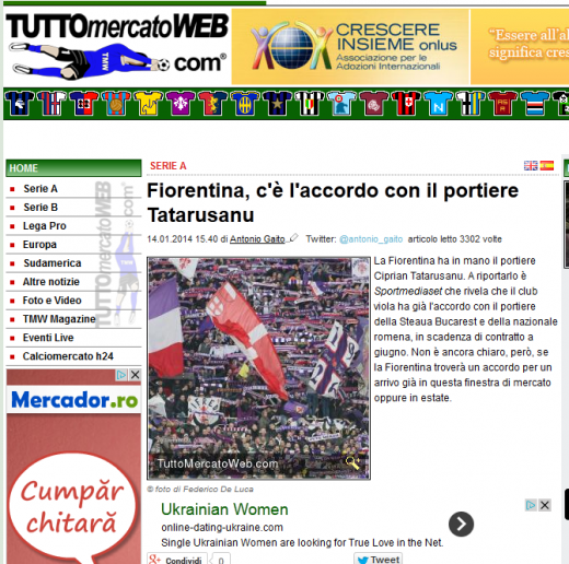 OFICIAL! Tatarusanu pleaca in Serie A! Anuntul facut de italieni in urma cu cateva minute_4