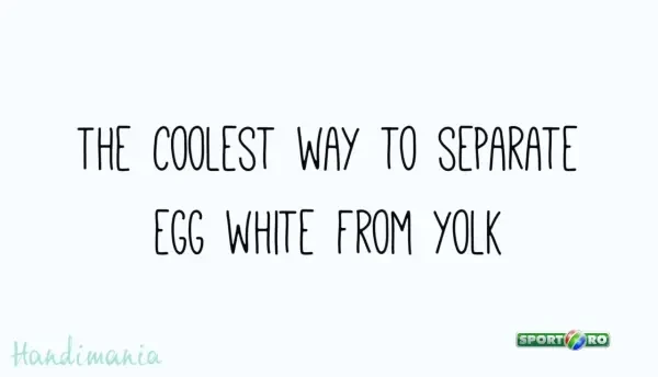 Vrei sa-ti faci un shake proteic? Trebuie sa vezi asta! Cea mai simpla metoda de a separa albusul de galbenus! VIDEO: