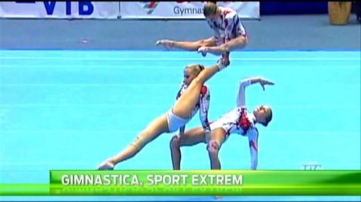 NU e trucaj! Toti spectatorii au crezut ca asa ceva e imposibil! Ce au reusit 3 gimnaste la Mondial