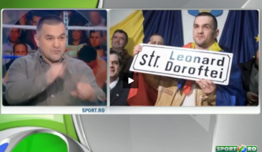 Doroftei, invitat SPECIAL in platoul Sport.ro! A povestit cum s-a apucat prima data de box: Am gasit o teava de cornete, am fost nevoit sa ma BAT pentru ea :)