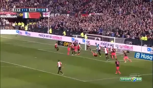 GOL Feyenoord 1-2 Ajax