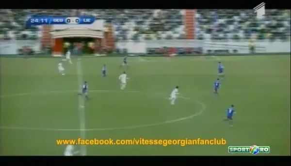El e jucatorul care baga spaima in stelisti. Preluare superba dupa o pasa de 30m, gol de atacant veritabil pentru nationala. "Messi al Georgiei" va fi titular diseara VIDEO