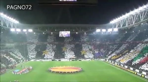 SUPER VIDEO Coregrafie IMPRESIONANTA pe Juventus Arena! Torino asteapta finala! Cum a inceput meciul cu Fiorentina: