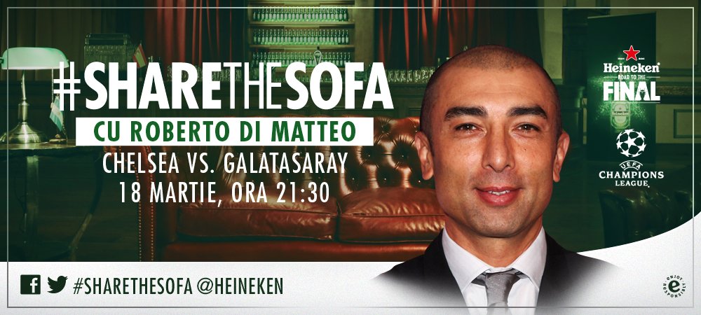 Un mod unic de a urmari Champions League! Se califica Chelsea in sferturi? Di Matteo iti raspunde pe Twitter