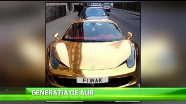 Nici Mayweather nu a facut-o pe asta! Un irakian campion la kick boxing si-a poleit Ferrariul cu aur! VIDEO