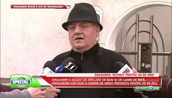 Declaratie Dumitru Dragomir, inaintea retinerii pentru urmatoarele 24 de ore