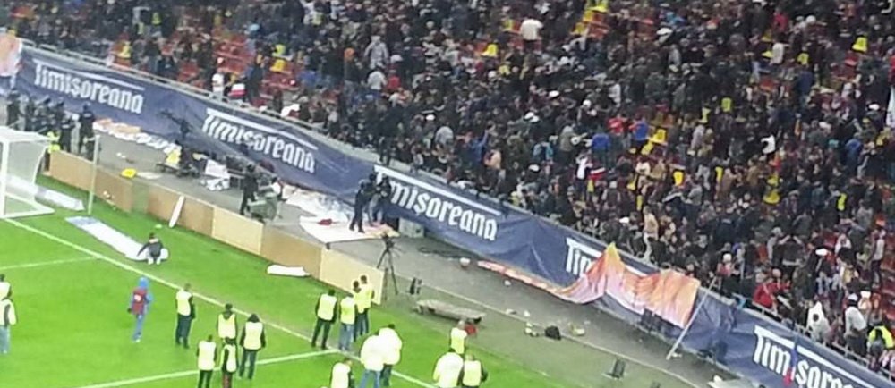 Jandarmi si stewarzi raniti dupa incidentele de pe National Arena! Jandarmeria: De vina e firma privata de securitate
