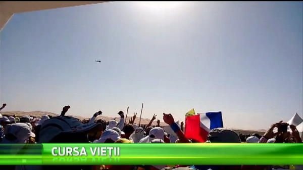 Am prins si zile unde au fost 50 de grade Un roman a alergat sute de kilometri prin desert! VIDEO