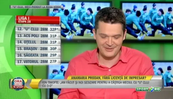 EPIC FAIL! "Rotariu si-a facut datoria fata de Steaua cum putini au facut-o!" Ana-Maria Prodan a comis-o in direct :)) VIDEO