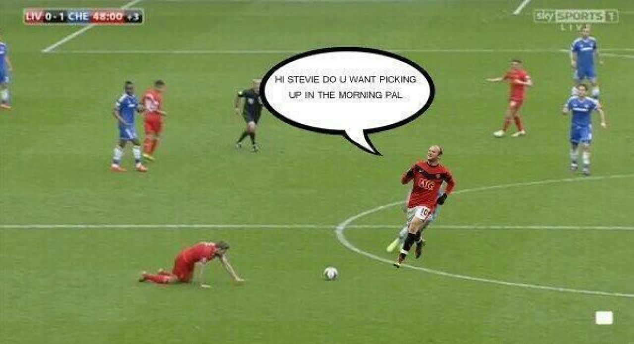 GAFA lui Gerrard a ajuns subiect de glume in toata Europa! Cele mai tari imagini aparute dupa Liverpool - Chelsea _3