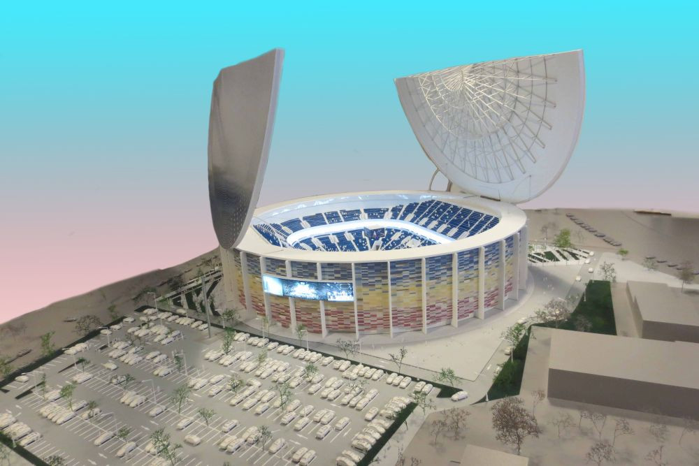 Doua proiecte fabuloase, diferenta de 10 milioane de euro! Cum vrei sa arate noua Sala Polivalenta din Bucuresti? FOTO