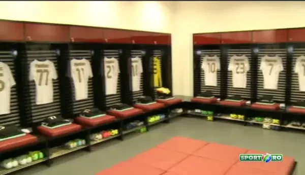 Imagini din vestiarele de pe National Arena