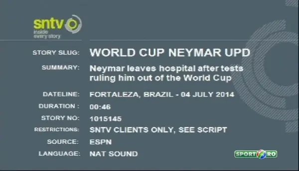 Neymar a ajuns de urgenta la spital