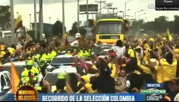 Imagini SUPERBE! Primire de campioana mondiala pentru Columbia! Zeci de mii de oameni pe strazi pentru echipa. VIDEO
