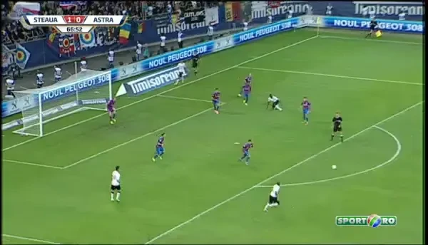 Steaua - Astra, min 67. Interventie spectaculoasa a lui Szukala