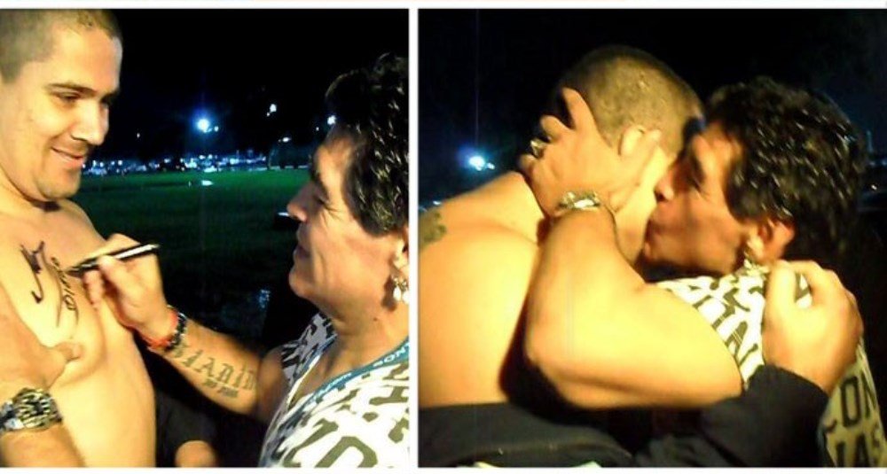 Povestea incredibila a singurului brazilian INNEBUNIT dupa Maradona! Ce si-a facut pe corp dupa ce a luat autograful idolului sau_2