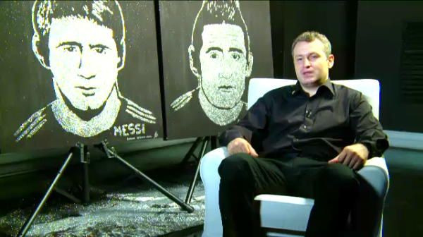 Messi si Klose, recreati de un concurent de la Romanii au Talent! Portretele sunt UNICE in lume - VIDEO