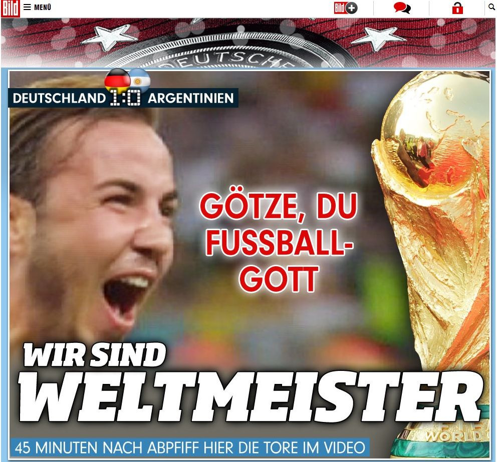 Nemtii au innebunit de fericire dupa ce au devenit Campioni Mondiali: Gotze, tu esti ZEUL FOTBALULUI! Vezi primele reactii