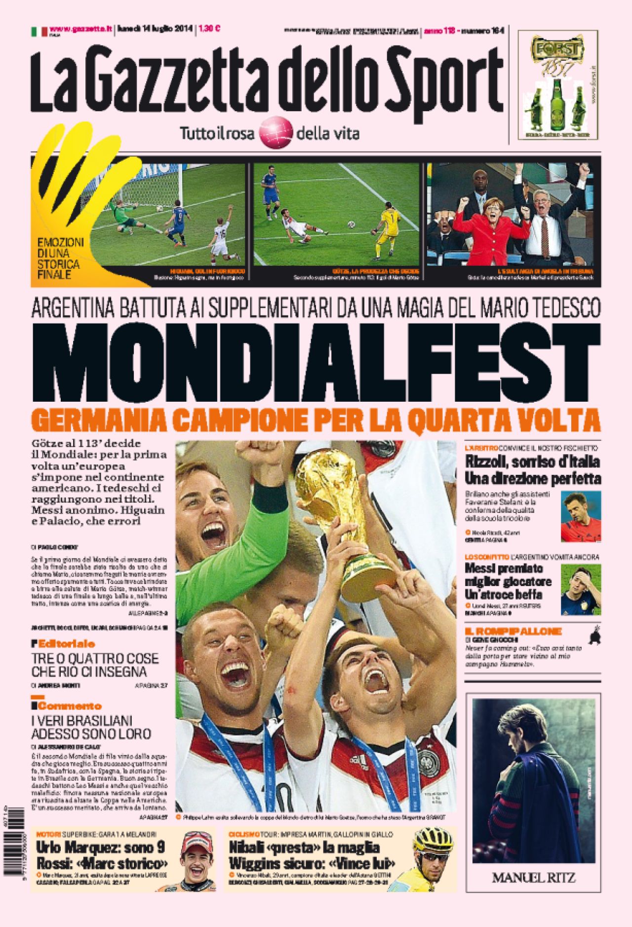 VIDEO: Din Berlin pana pe Copacabana, noaptea nemtilor nebuni! Reactii dupa trofeul Mondial castigat de Germania:_4