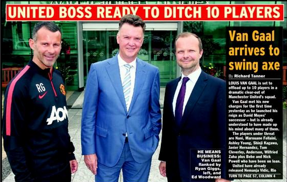 A luat pixul sa faca lista cu cine pleaca si nu s-a mai oprit! Van Gaal o sa fie cel mai urat om de la Manchester United