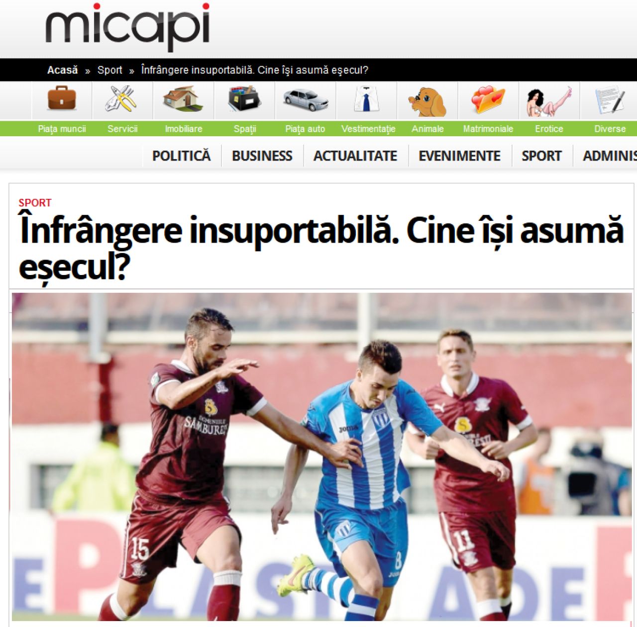 Craiova, impartita dupa primul soc al sezonului! Editie.ro: