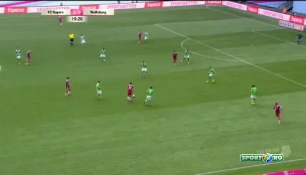 Gol Lewandowski - Bayern 3-0 Wolfsburg