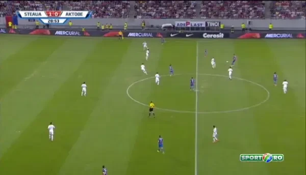 Cea mai mare ocazie de gol a lui Aktobe in prima repriza
