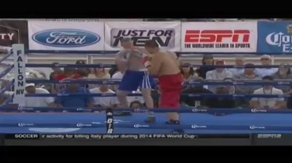 BLAT scandalos la box! A simulat mai rau ca Robben la Cupa Mondiala dupa ce a fost atins de adversar. VIDEO